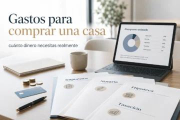 Gastos para comprar una casa y calcular cuánto dinero necesitas realmente